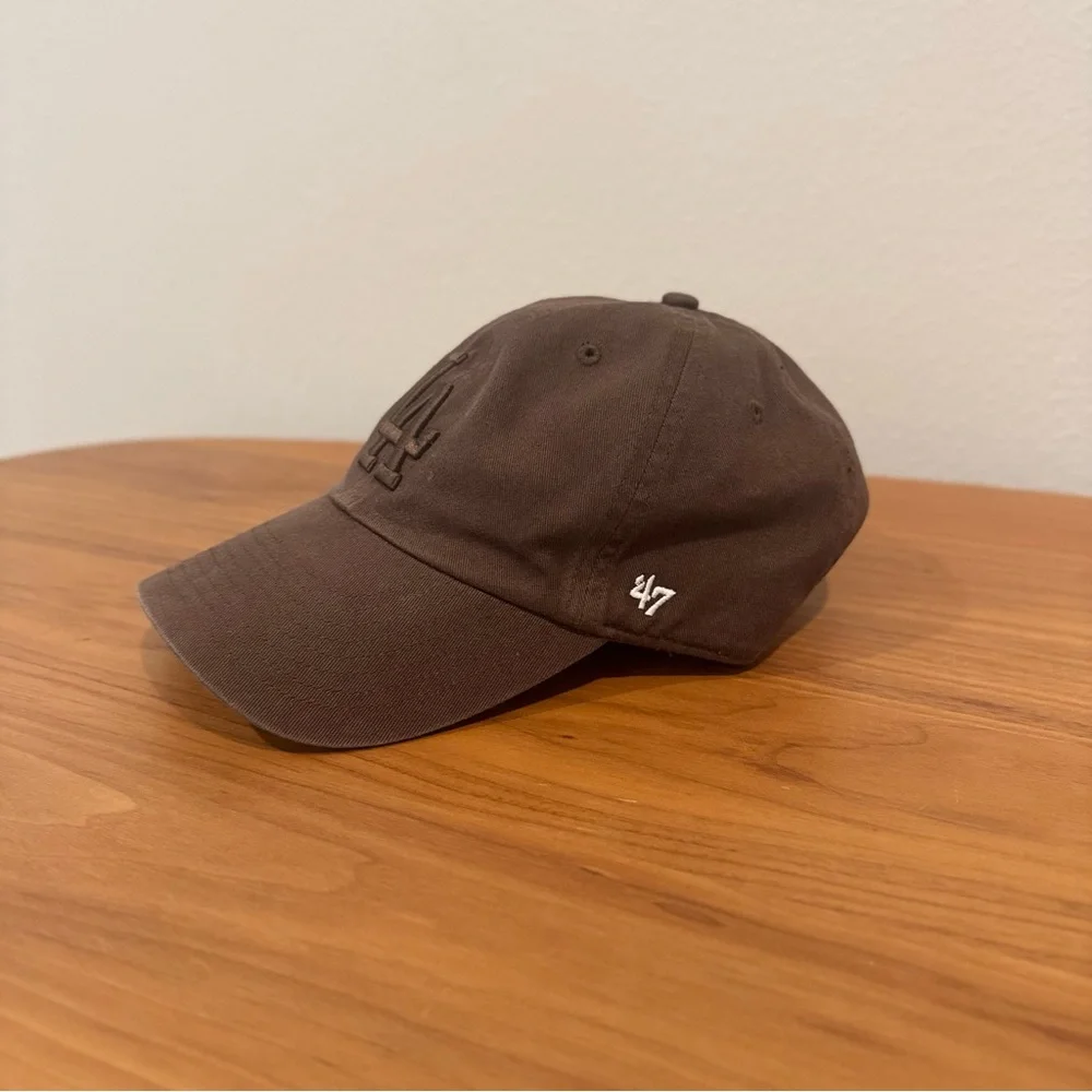 47 Brand Dark Brown LA Hat - Picture 2 of 8